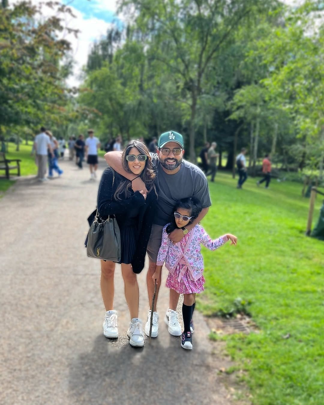 Rohit Sharma Wife and Kid Image